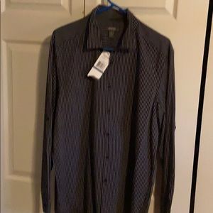 NWT Kenneth Cole Reaction long sleeved plaid shirt